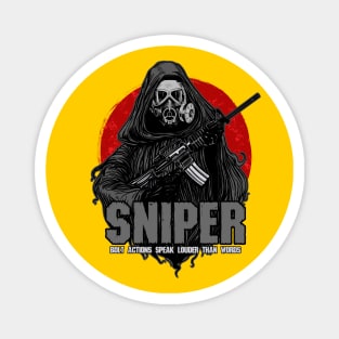 SNIPER ( BOLT ACTION SPEAK LOUDER ) Magnet